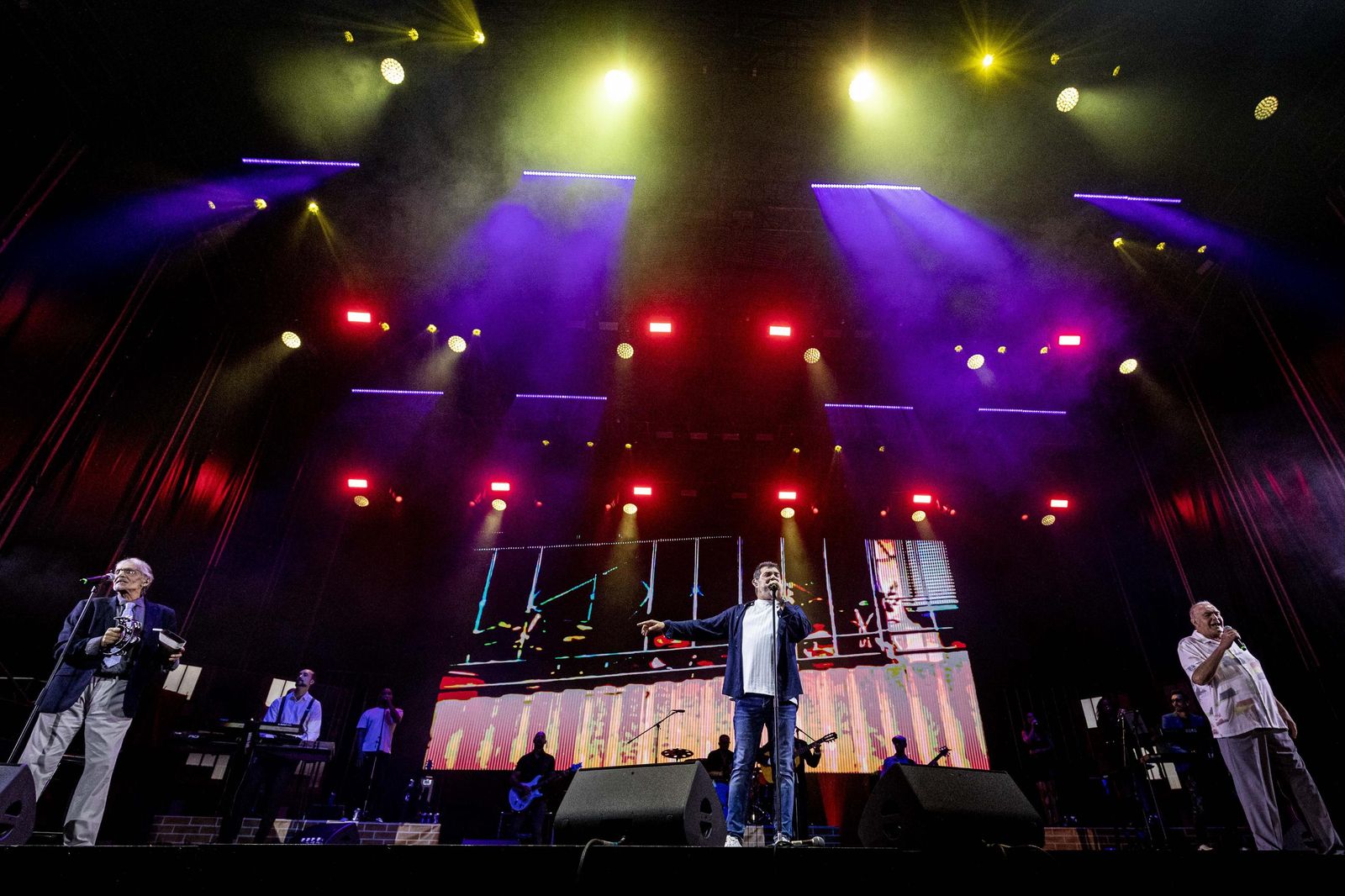 Los Chichos, durante su concierto del jueves 9 de agosto en Chiclana