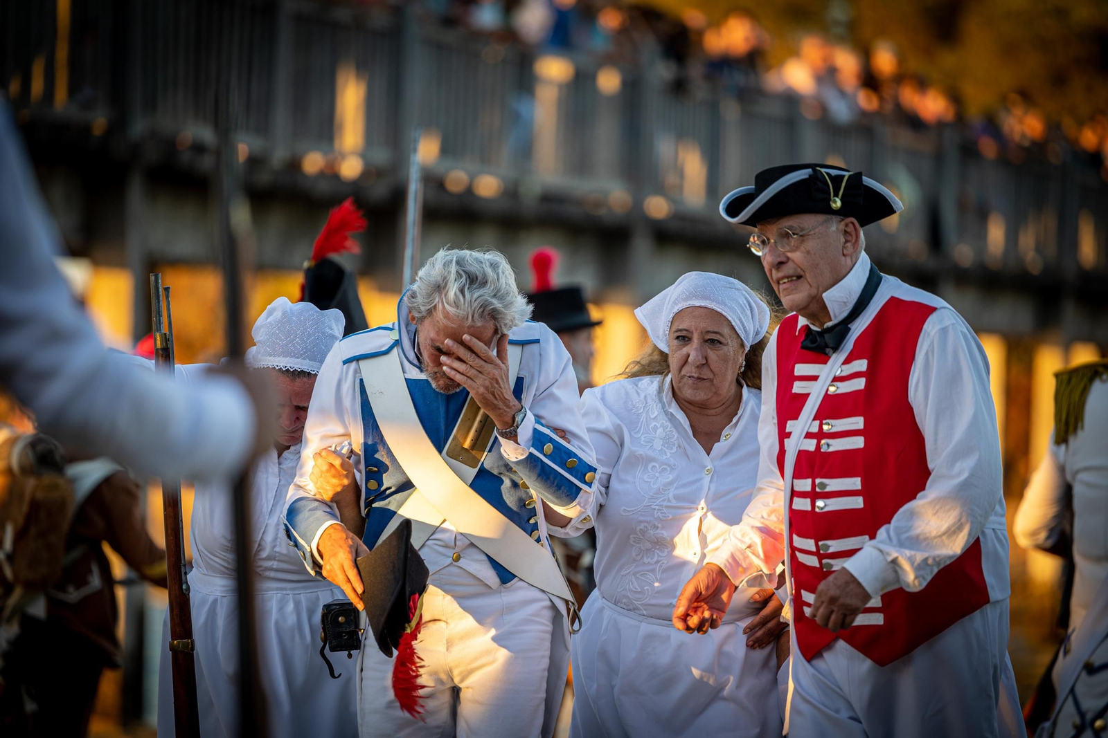 Las imágenes de la Primera recreación de la Batalla del Trocadero En el caño de La Cortadura