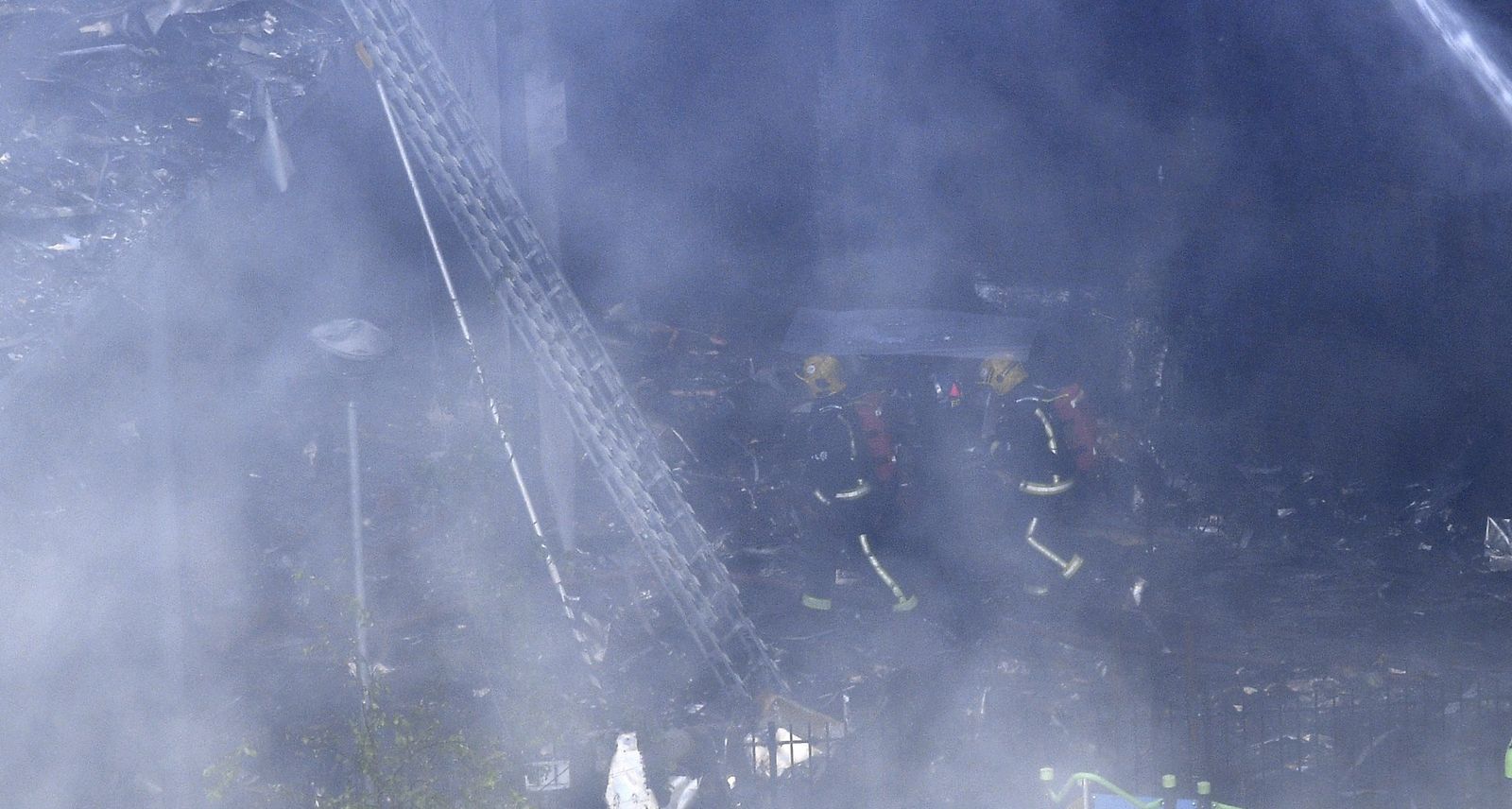 El espectacular incendio de Londres, en imágenes