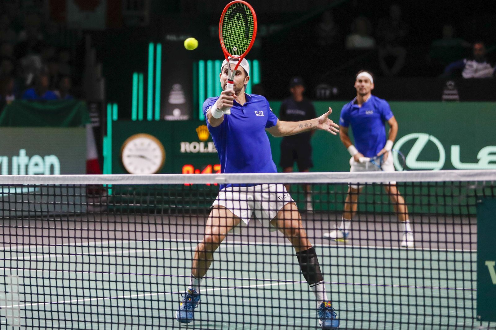 Italia-Estados Unidos de dobles en la Copa Davis de Málaga