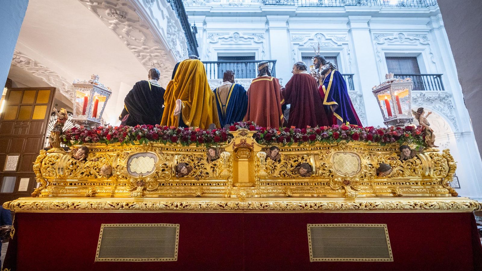 Las imágenes de la cofradía de la Sagrada cena en la Semana Santa de Cádiz de 2024