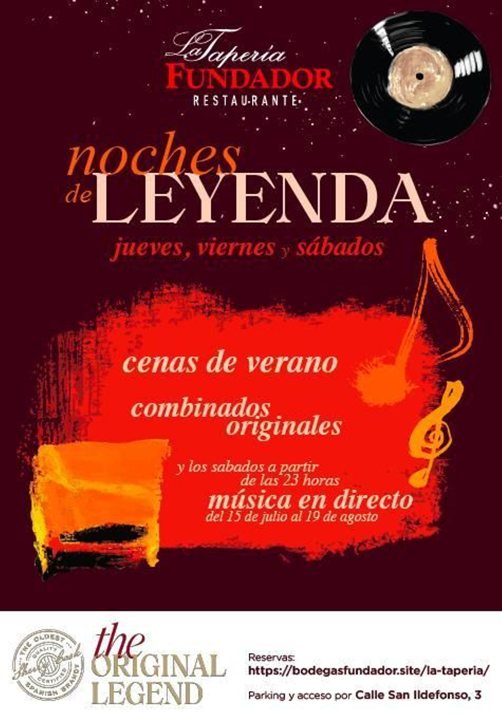 Cartel de Noches de Leyenda.