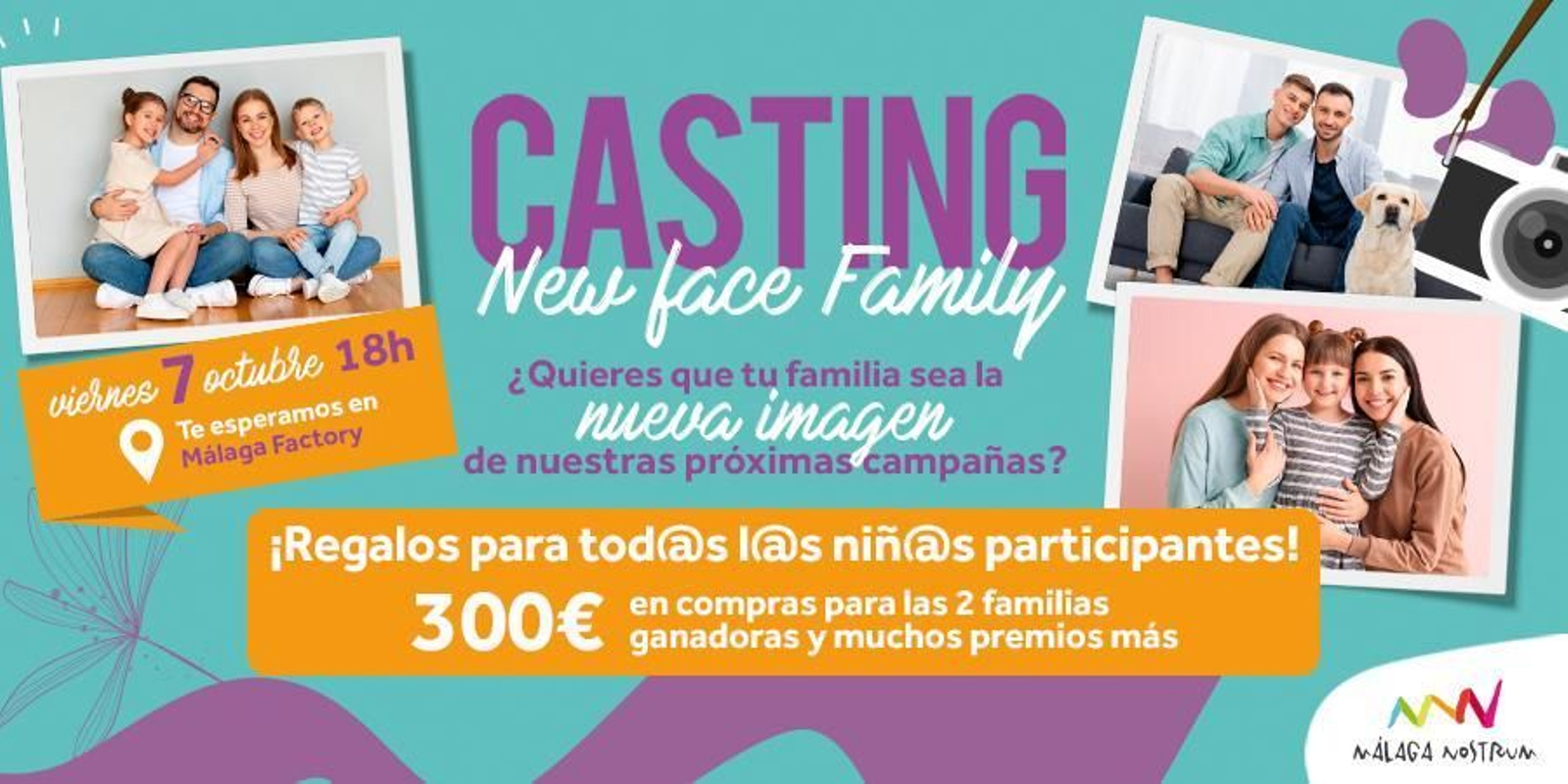 Publicidad del casting que se va a realizar el 7 de octubre.