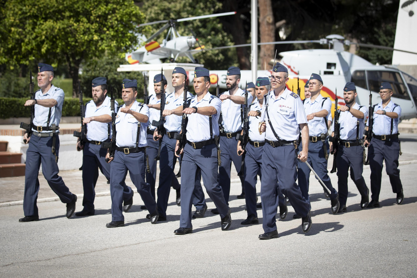 Así ha sido la toma de posesión como jefe de la Base Aérea de Armilla del coronel Miguel Durán Gálvez