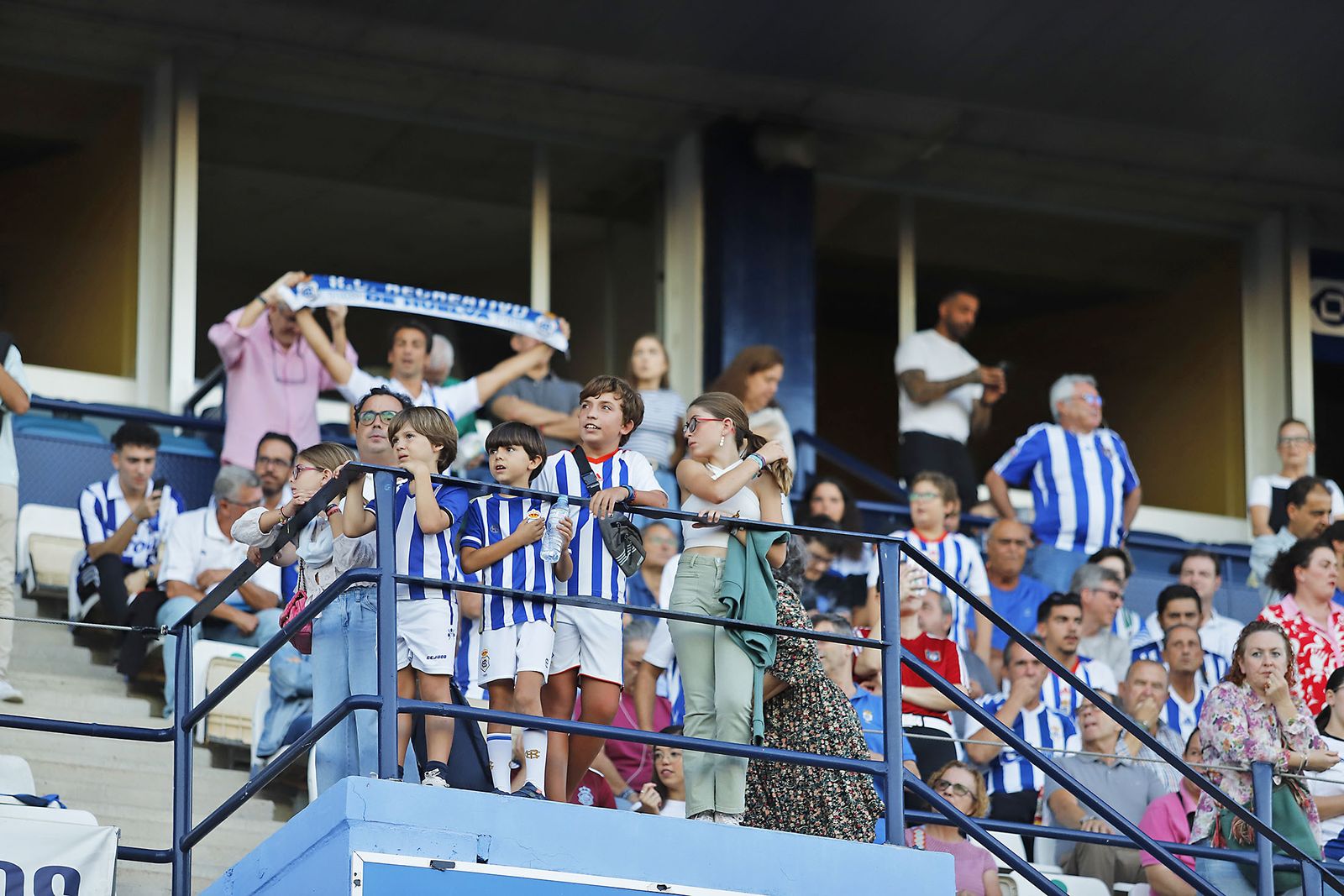Imágenes del ambiente en el encuentro entre el Recreativo de Huelva y el CD Castellón