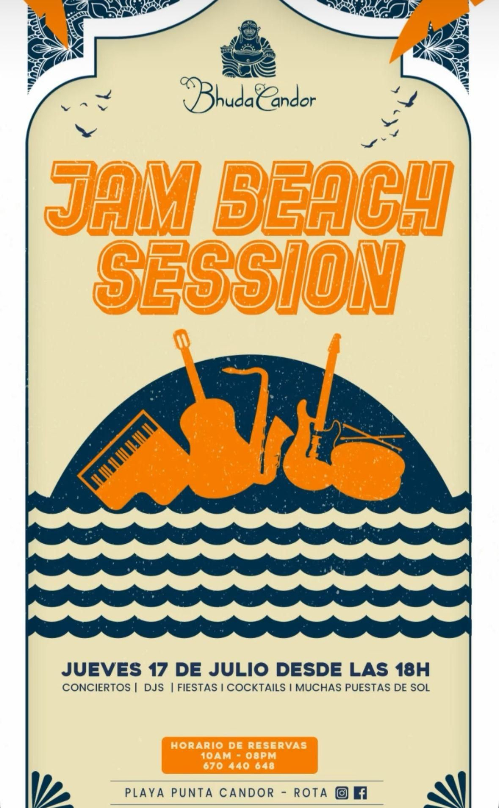 Jam Beach Session, en Bhuda Candor, Rota.