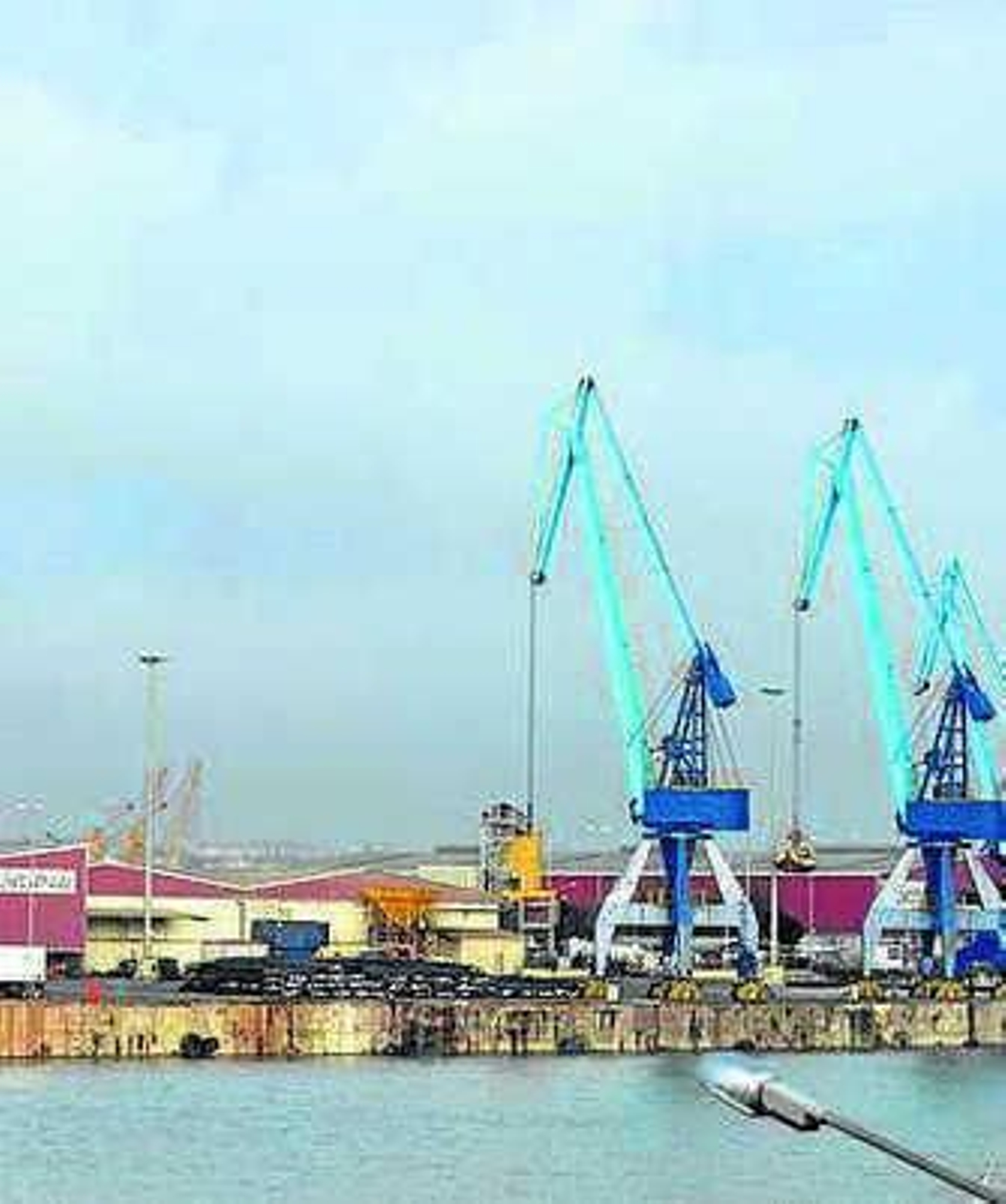 Naves de la futura zona franca.