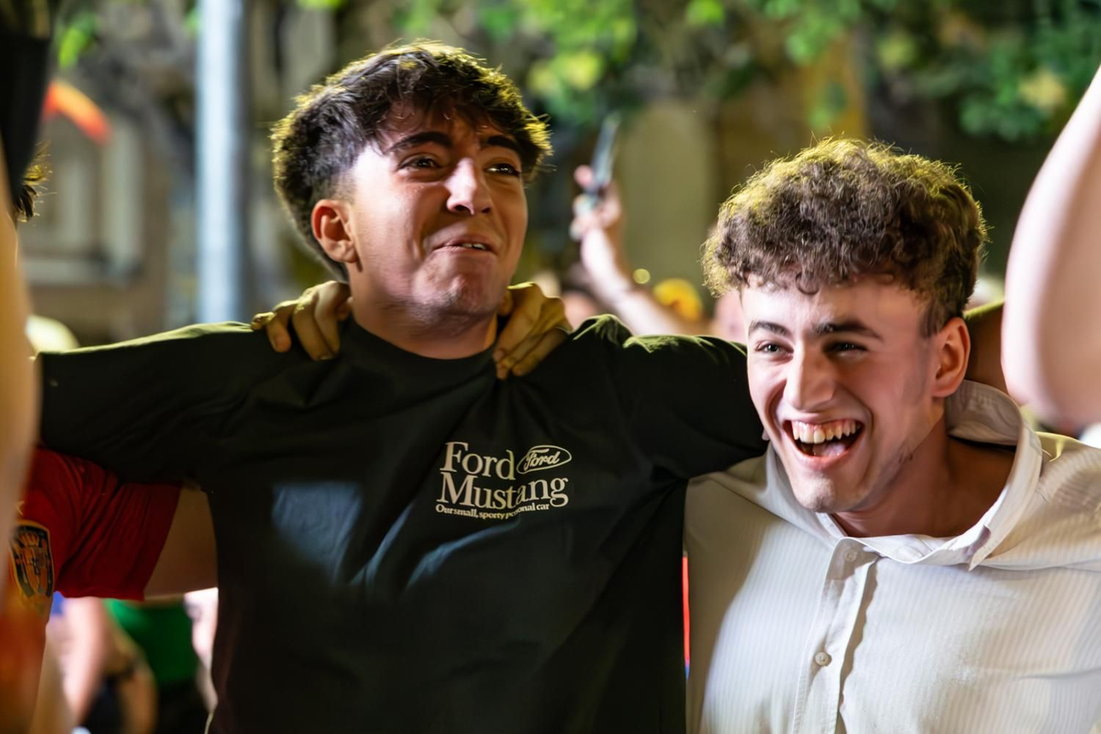 La euforia jiennense por la victoria de España, imágenes