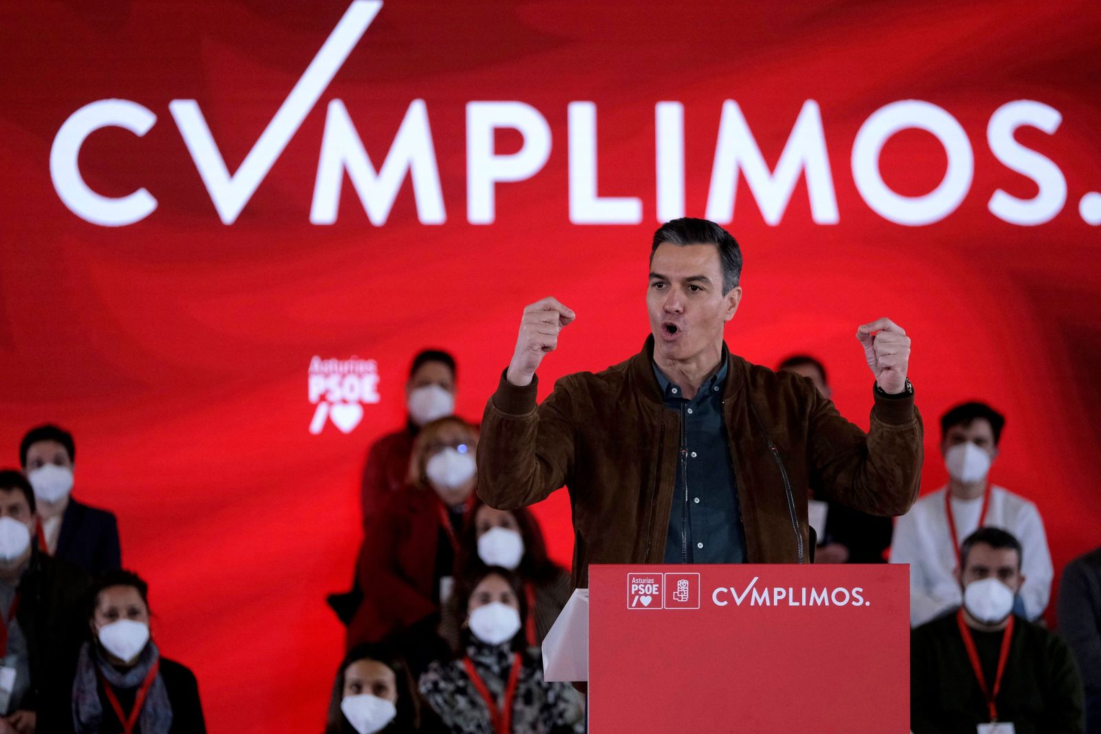 Pedro Sánchez, en un acto reciente del PSOE