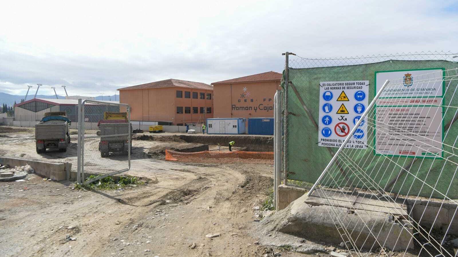 Espacio donde se construye la nueva residencia.