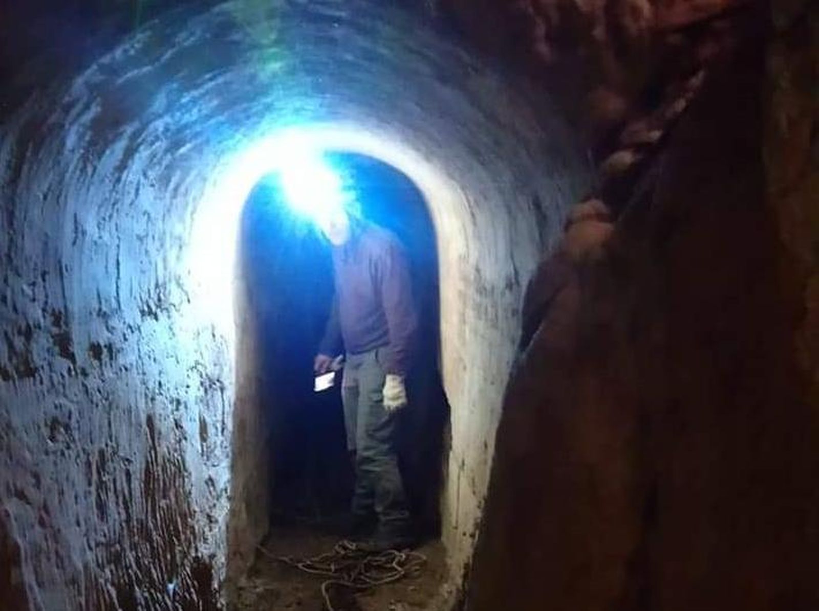 Ruta El Brillante bajo tierra.