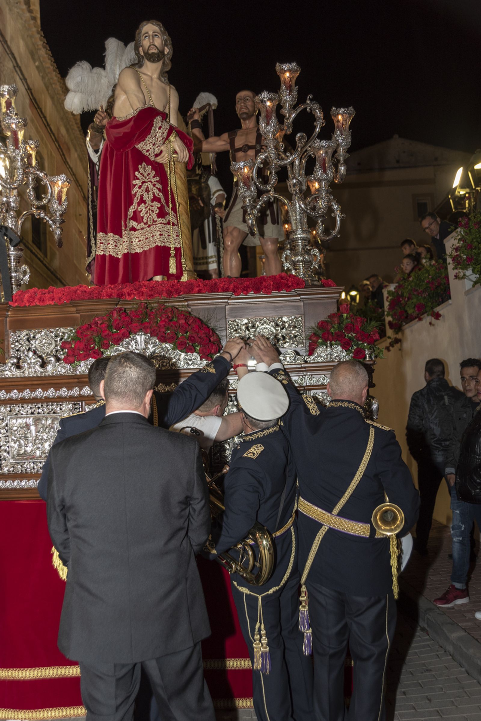Imágenes de la procesión del Jueves Santo en Cuevas