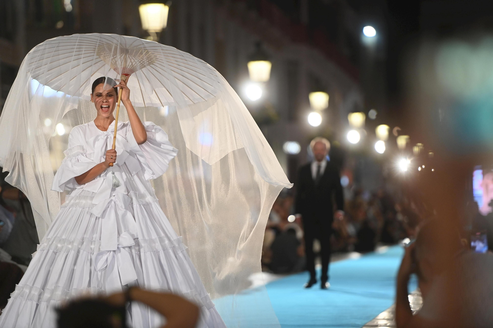 Un momento del desfile Málaga Fashion Week, este viernes.