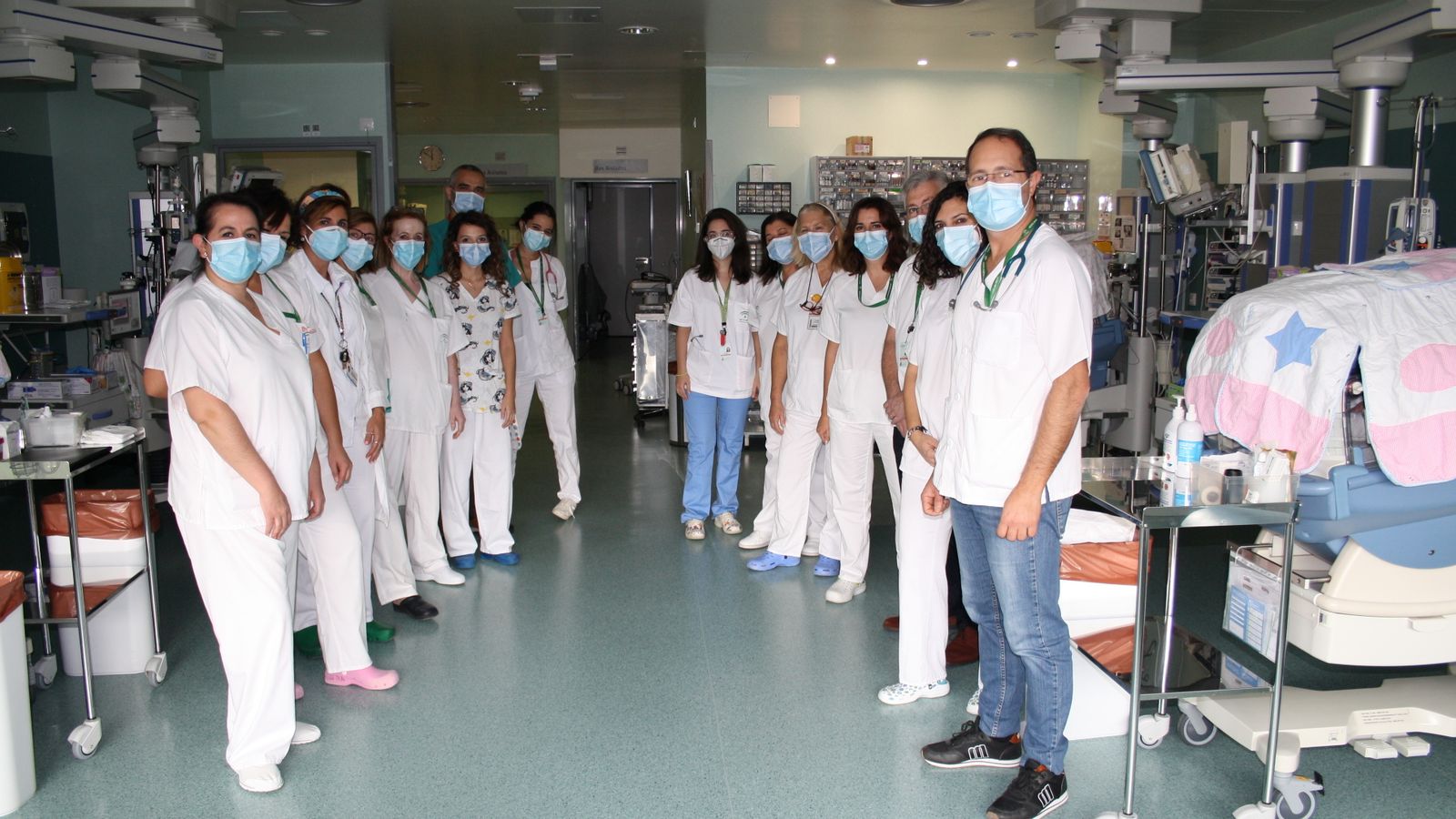 Equipo de Neonatalidad del HUSC, con el doctor Antonio Jerez a la cabeza