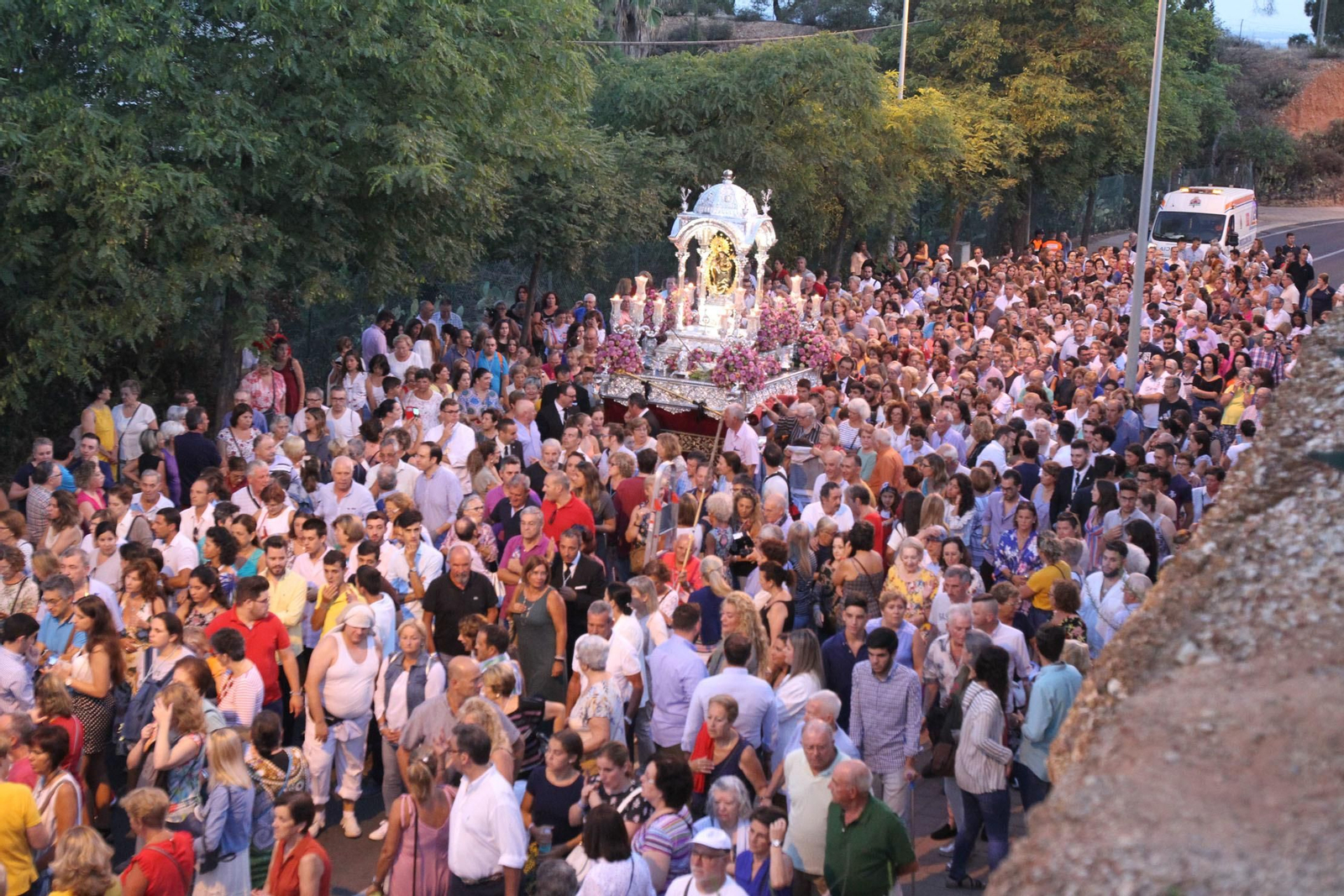 Imágenes de la bajada de La Cinta a la Catedral de La Merced