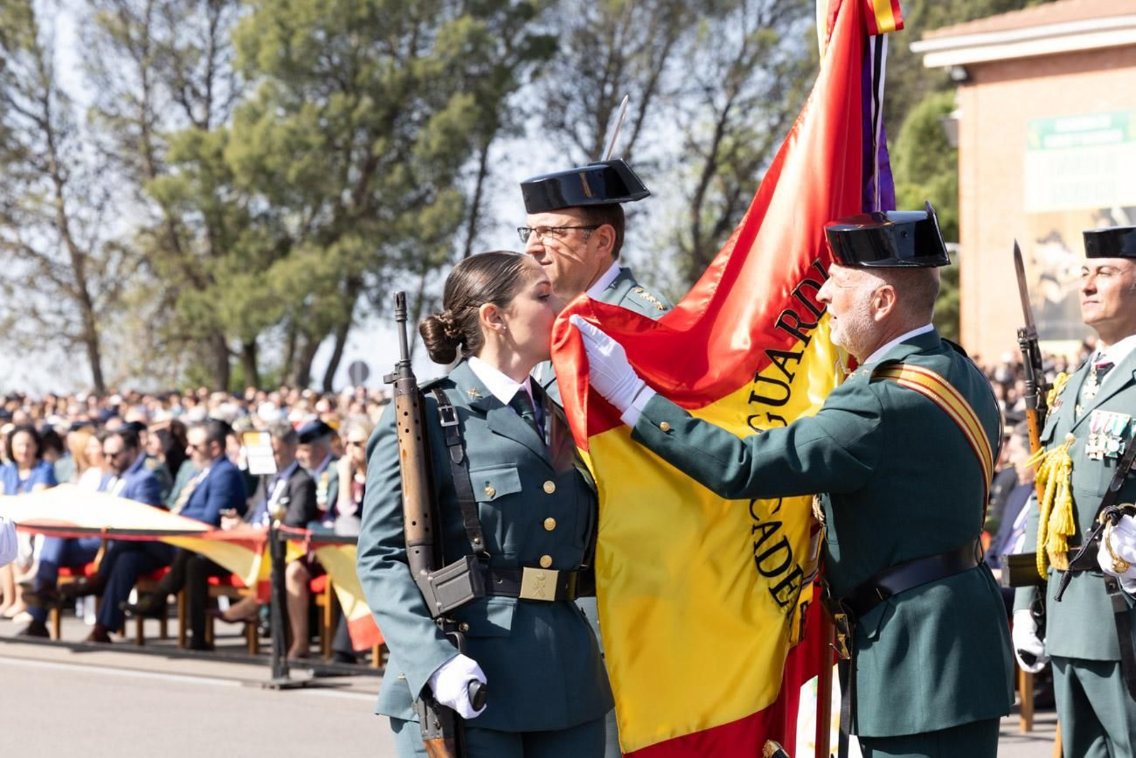 Acto de jura de bandera de la 130ª promoción de guardias civiles de la Academia de Baeza