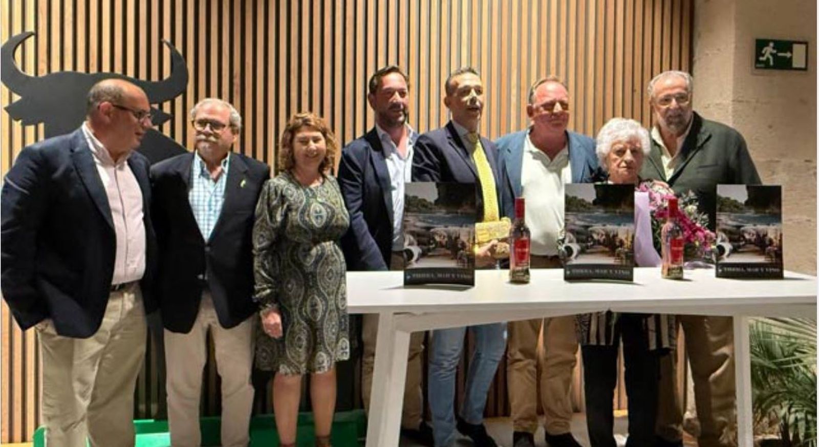 Una imagen de la presentación de la nueva caseta, hace unos días.