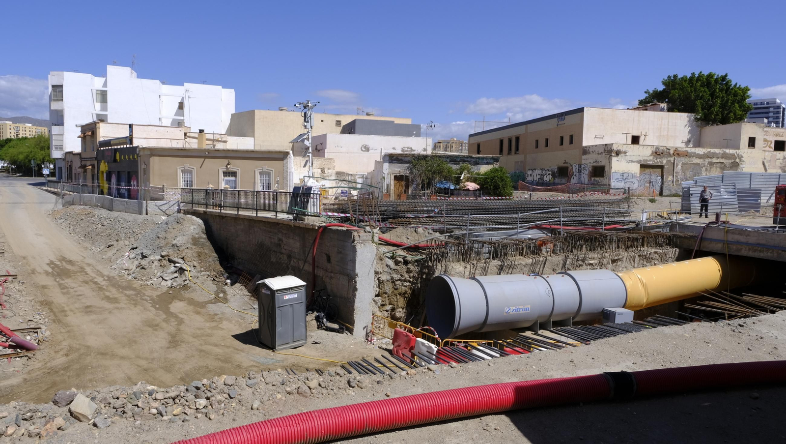 Las obras del soterramiento en Almería, en imágenes
