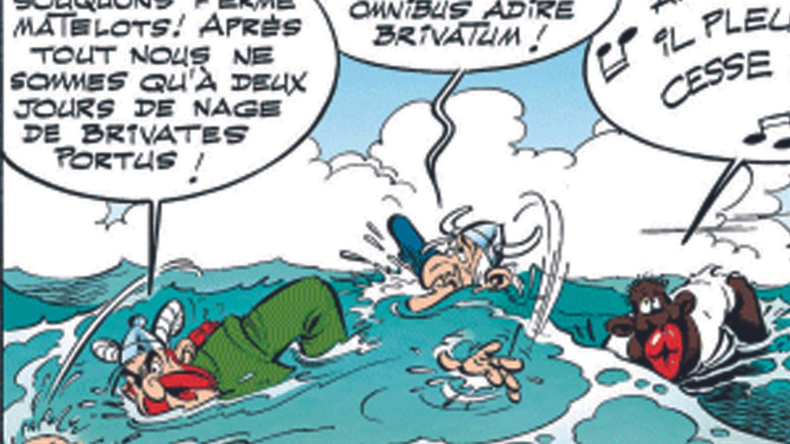 Barbarroja y su tripulación son un gag recurrente en Astérix el Galo.