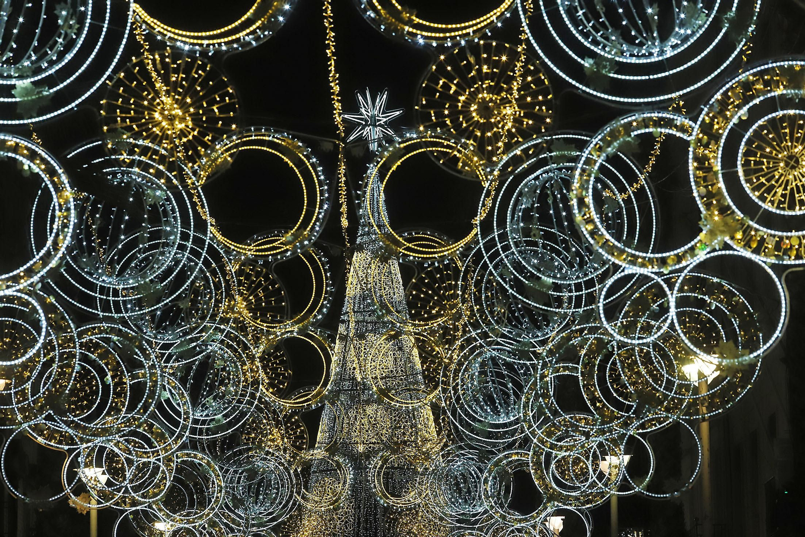 Encendido del alumbrado de la Navidad en Huelva