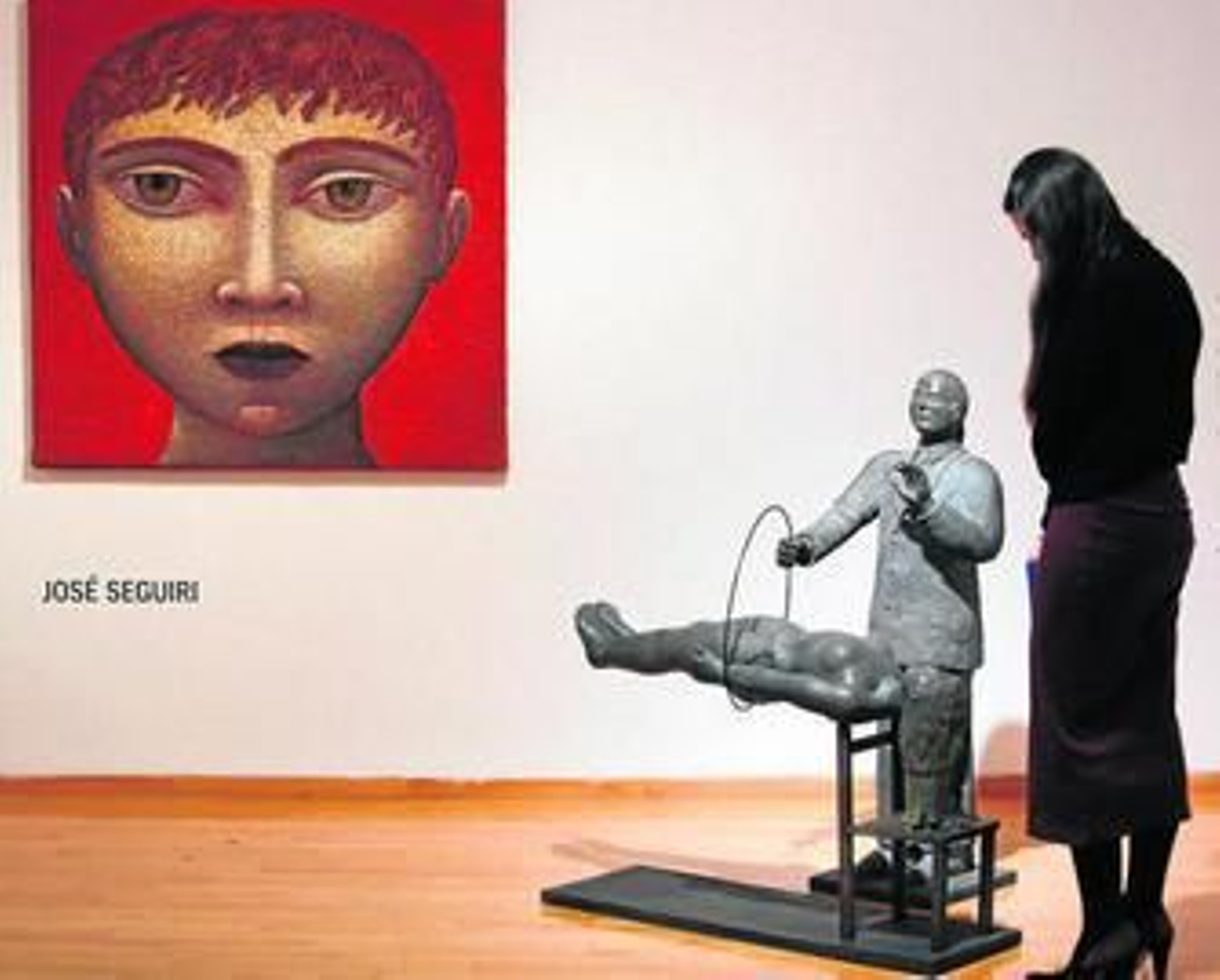 Obras de José Seguiri, reunidas en la exposición colectiva del Centro Cultural Provincial.