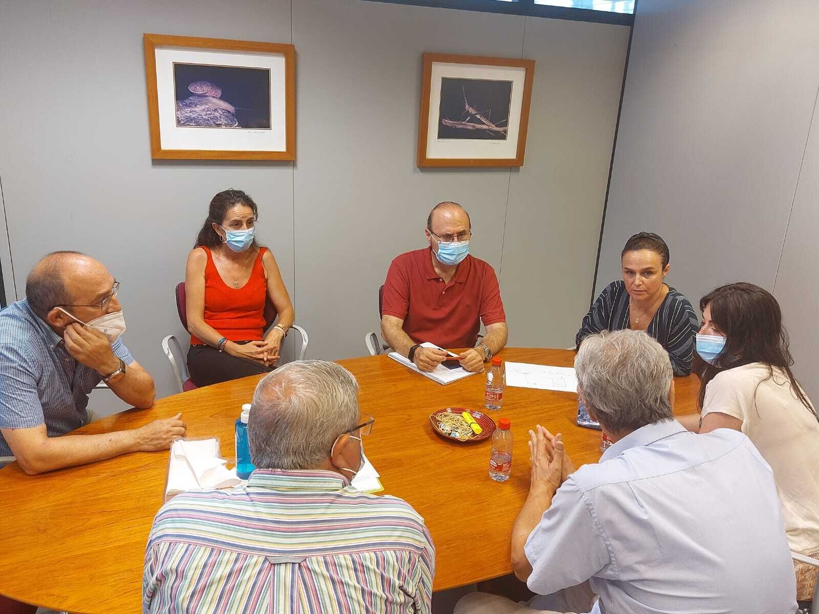 Reunion técnica desarrollada por la Junta para buscar solución a la desecación del humedal.