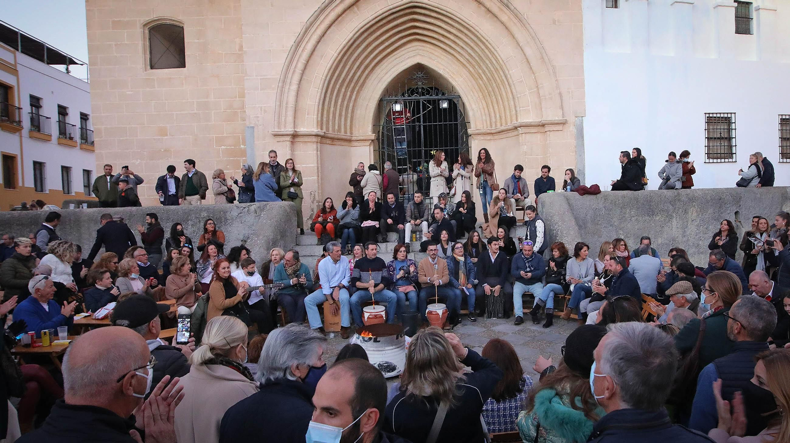 Así se disfrutaron las zambombas el día 6 de diciembre en Jerez