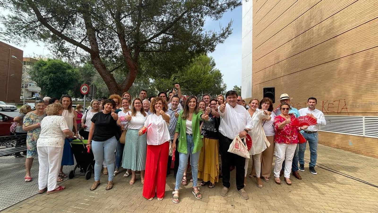 Acto central del PSOE de Huelva en La Orden.