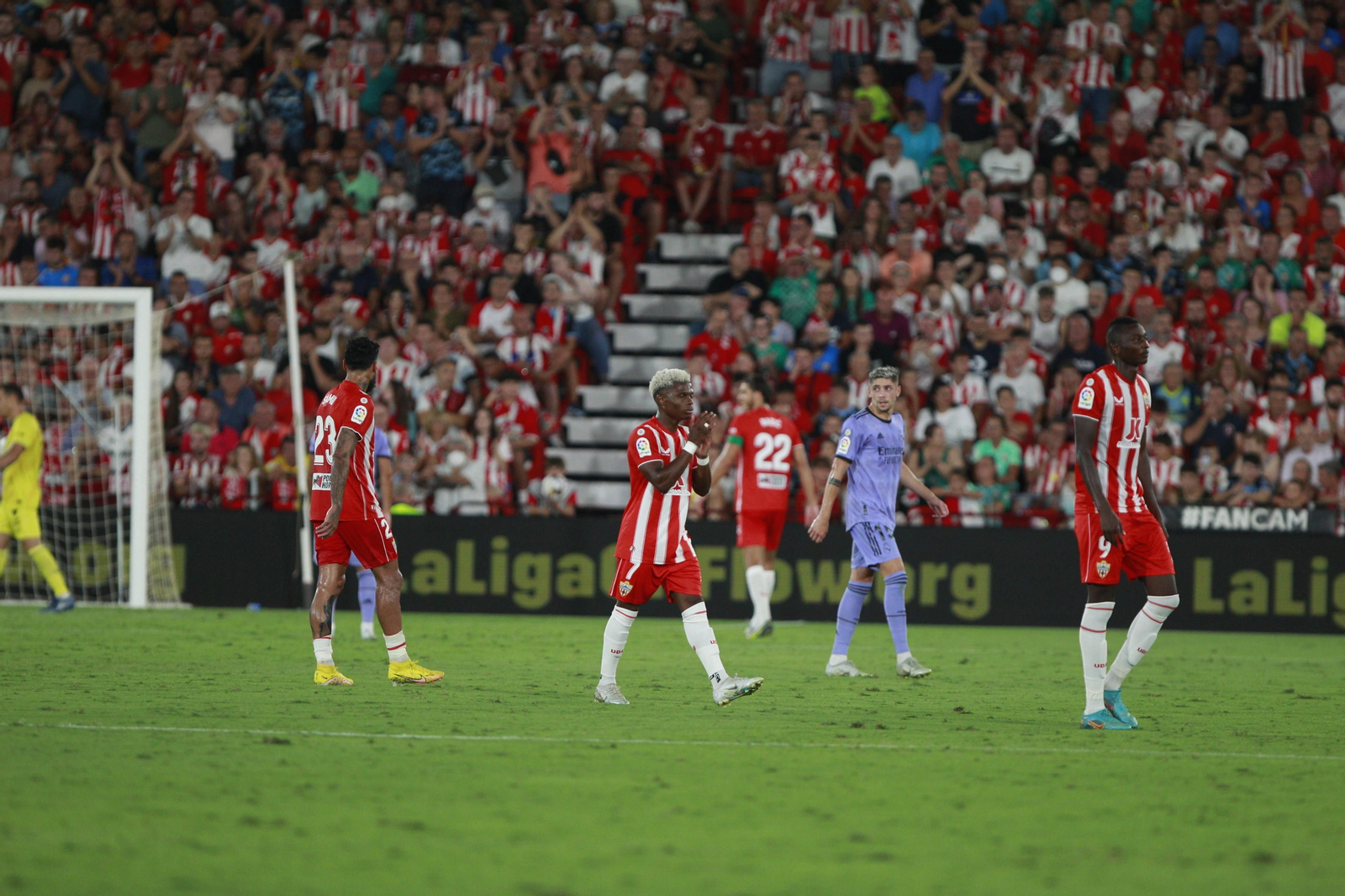 Imágenes del partido U.D. Almería-Real Madrid C.F. de la Liga Santander