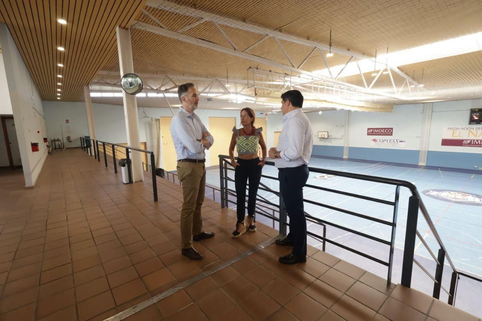 Las instalaciones deportivas municipales de El Naranjo, con su nueva iluminación.