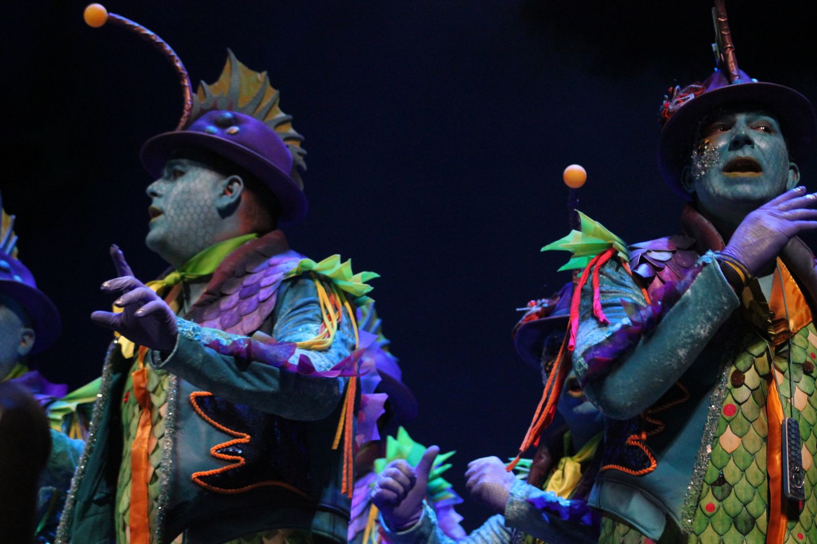 La comparsa "El arrecife" cerró la primera noche de semifinales.