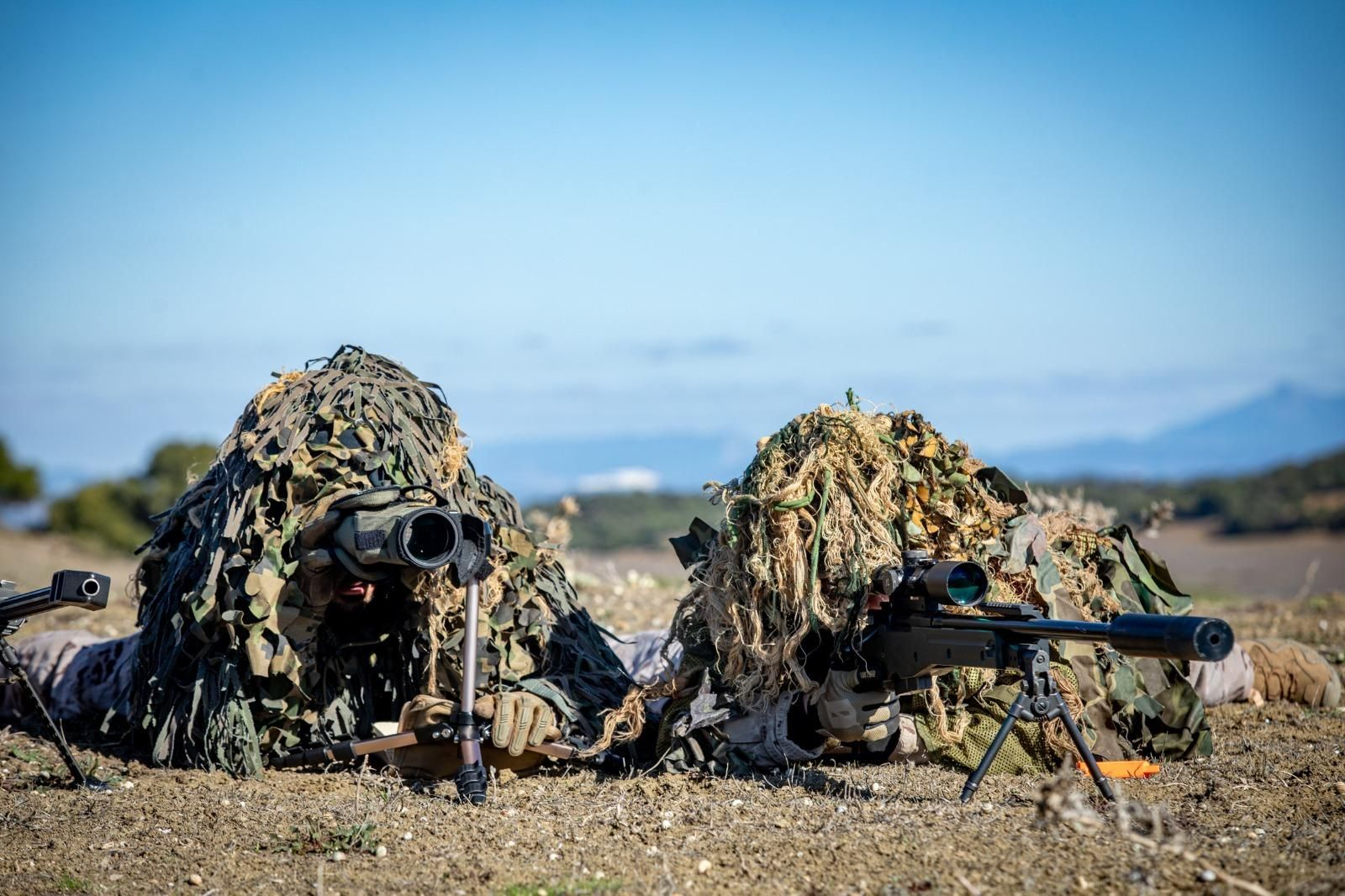 Infantería de Marina: Imágenes del ejercicio de tiradores de precisión de la FUPRO en el Retín