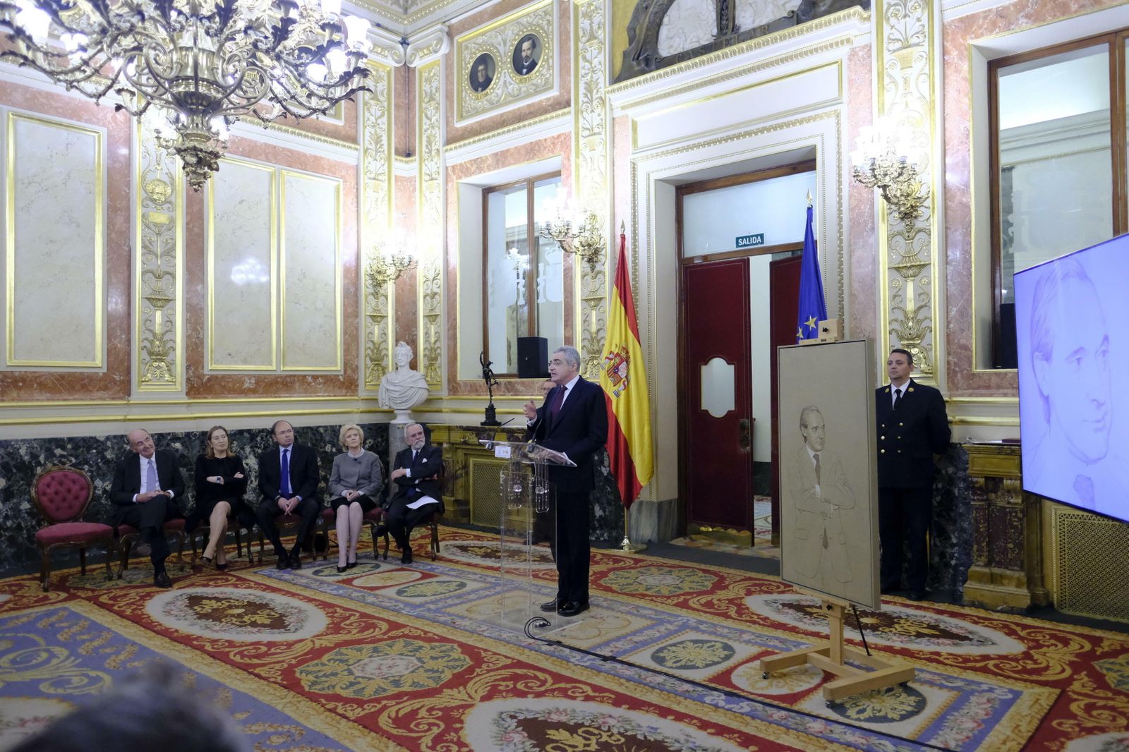 Las imágenes del homenaje a Pérez Llorca en el Congreso