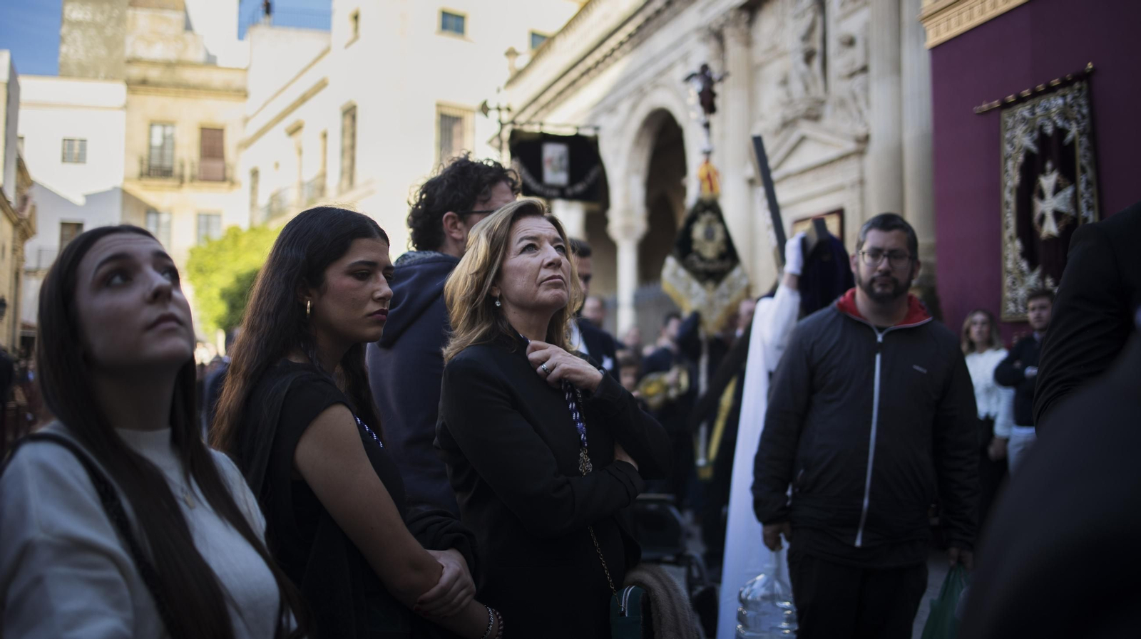 Imágenes de la Hermandad de El Mayor Dolor en el Jueves Santo de Jerez 2025