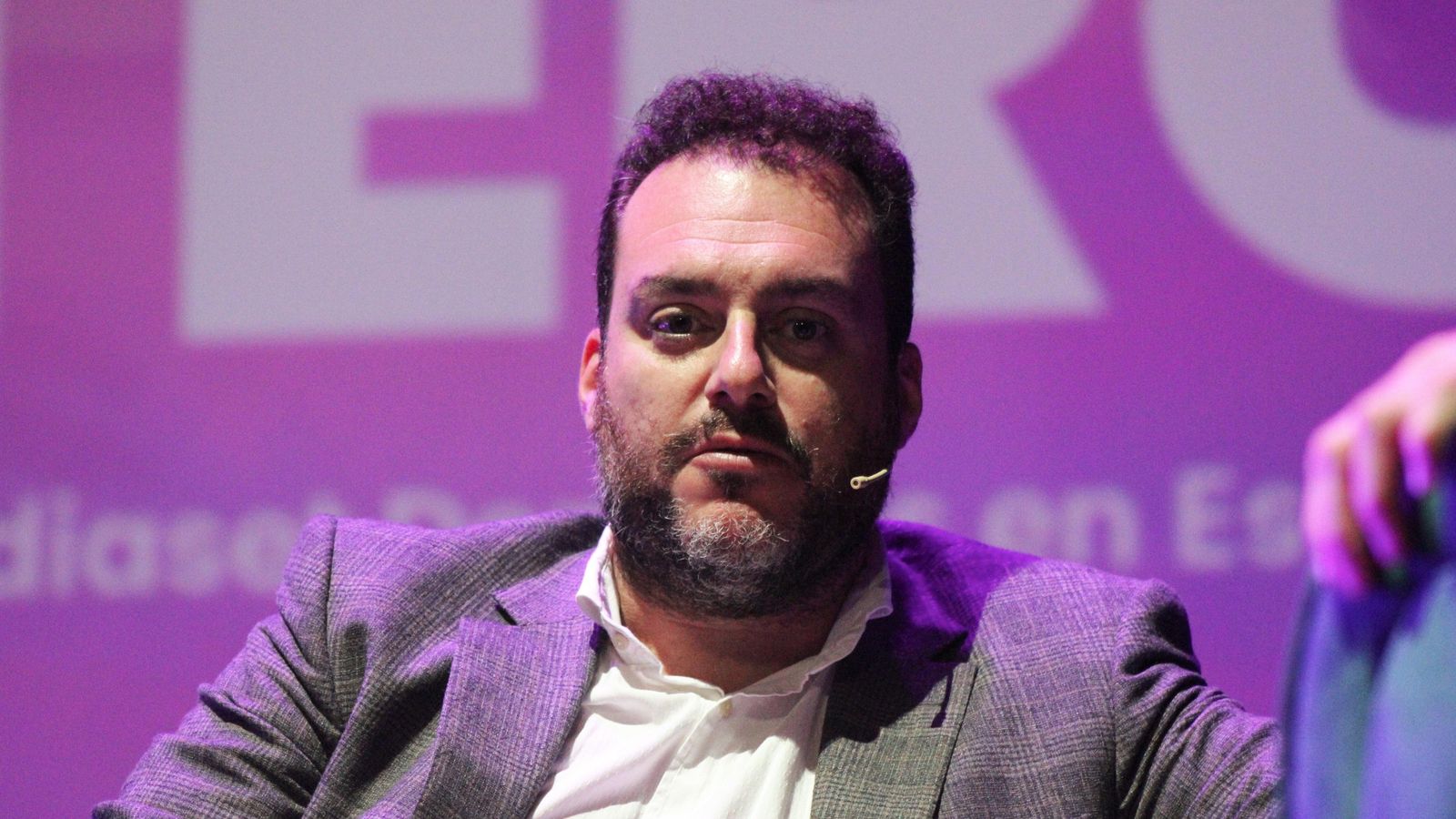 Fede Quintero, presidente de El Desmarque, durante su intervención.