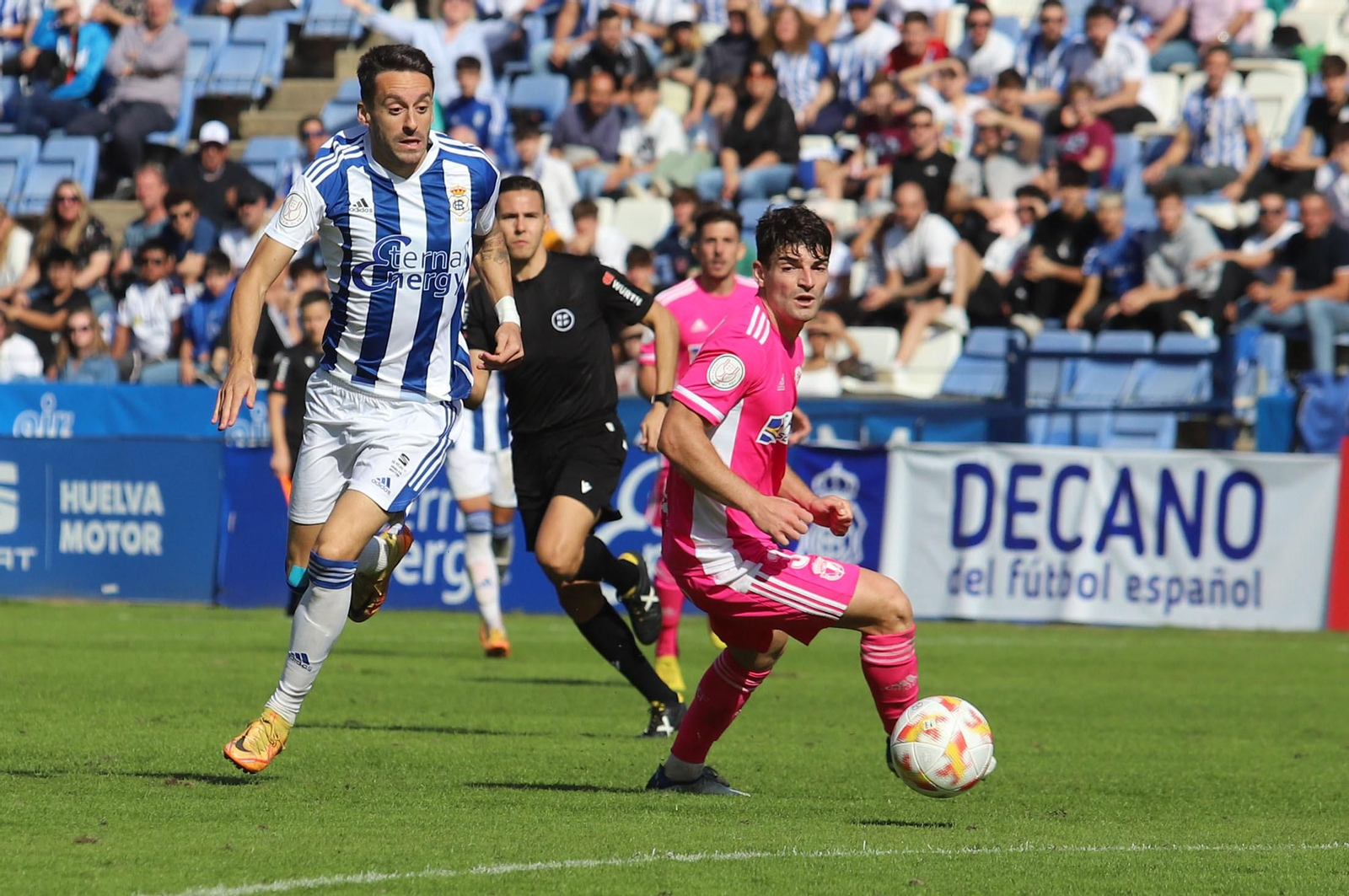 Las mejores imágenes del Recreativo de Huelva-Burgos, partido de eliminatoria de la Copa del Rey