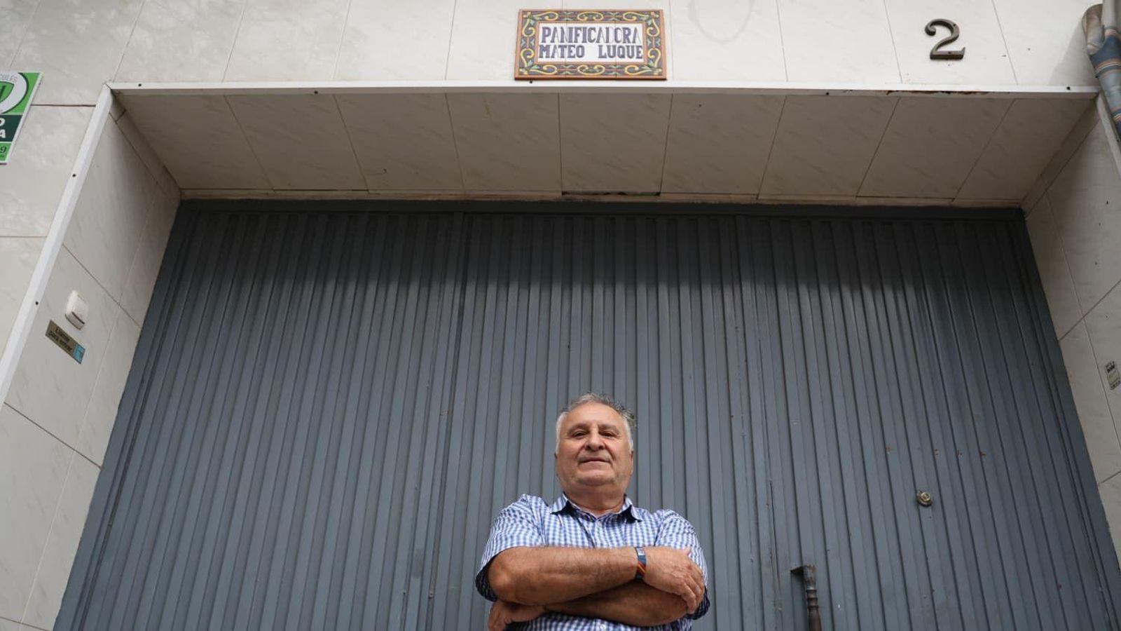 Silvestre Luque, en las puertas del obrador.