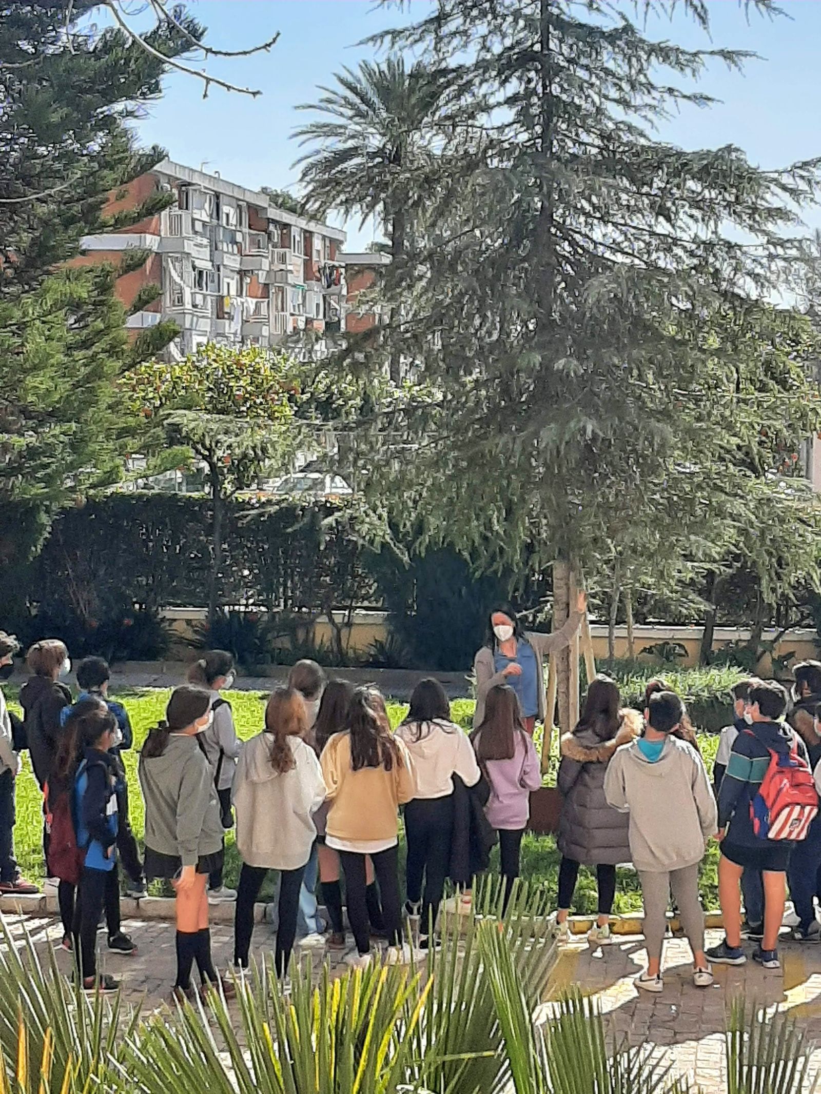 Momento con los alumnos.