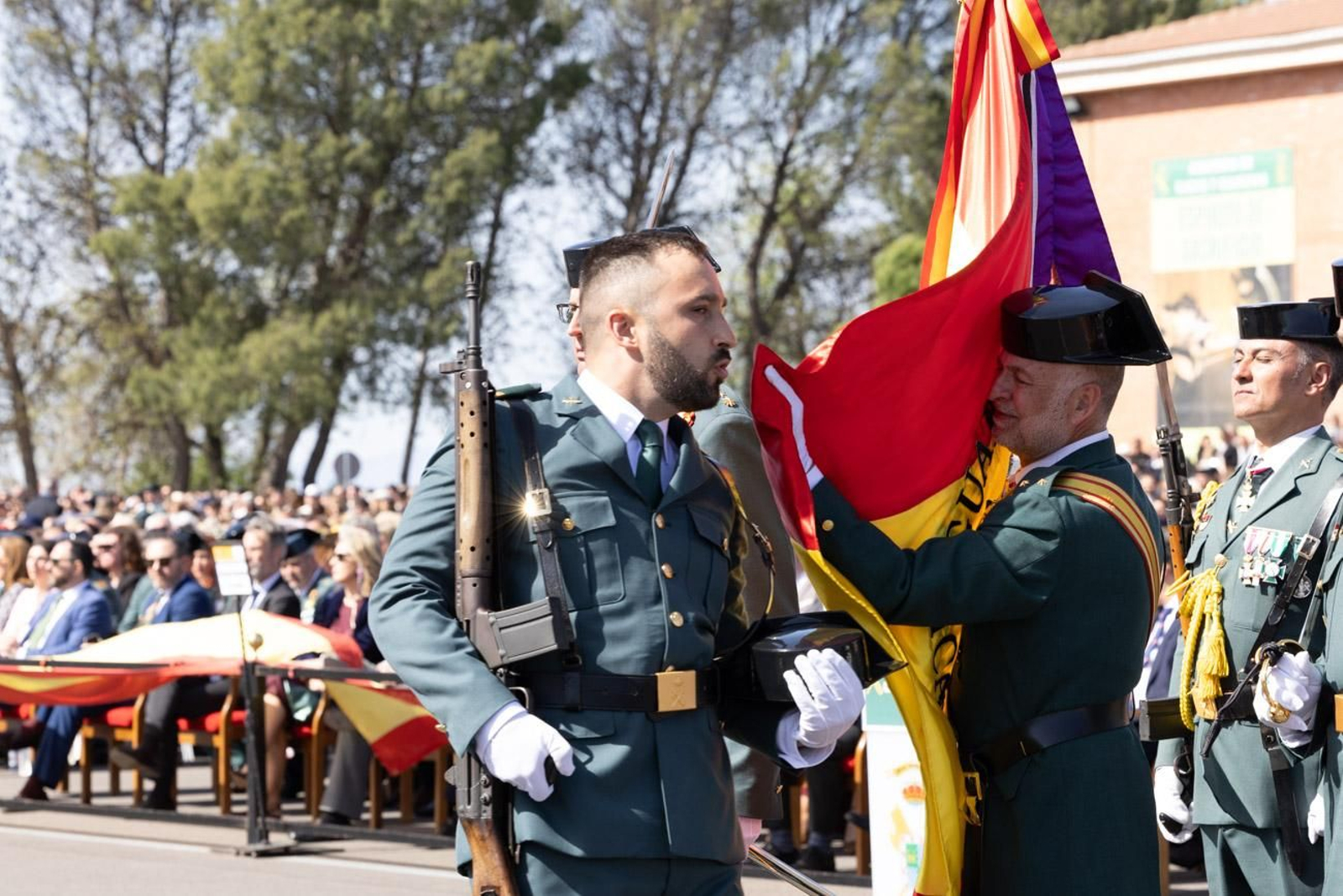 Jura de bandera de la 130ª promoción de guardias civiles de la Academia de Baeza