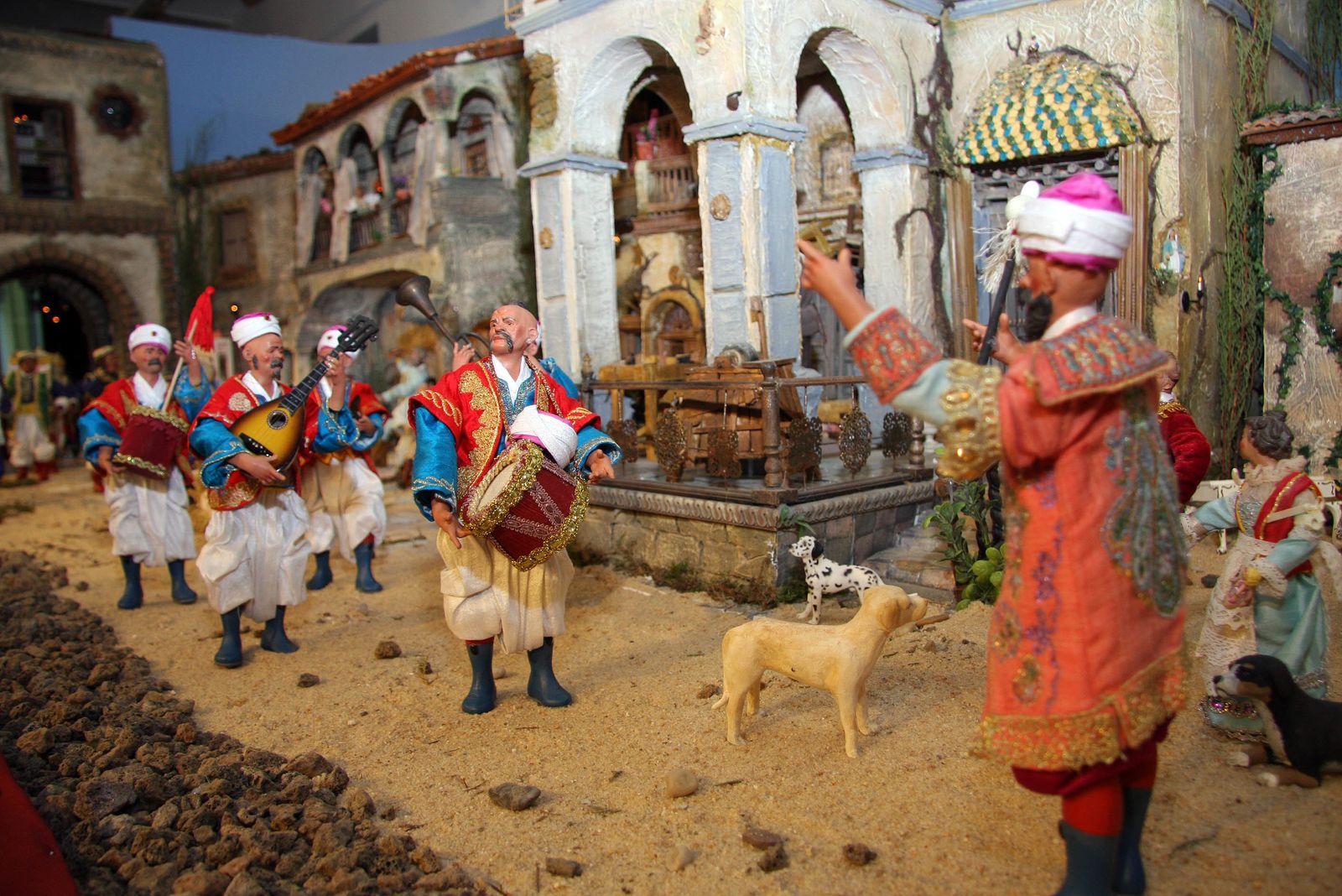 Belén de estilo napolitano.