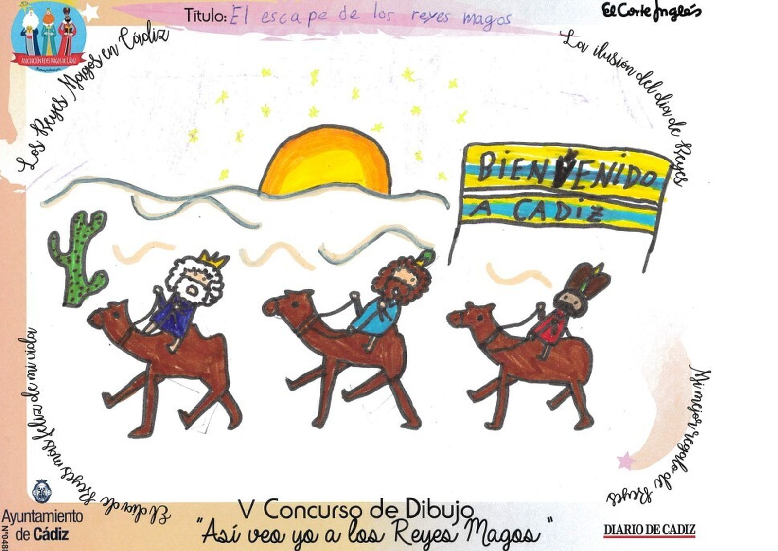 Los dibujos del concurso 'Así veo yo a los Reyes Magos'.