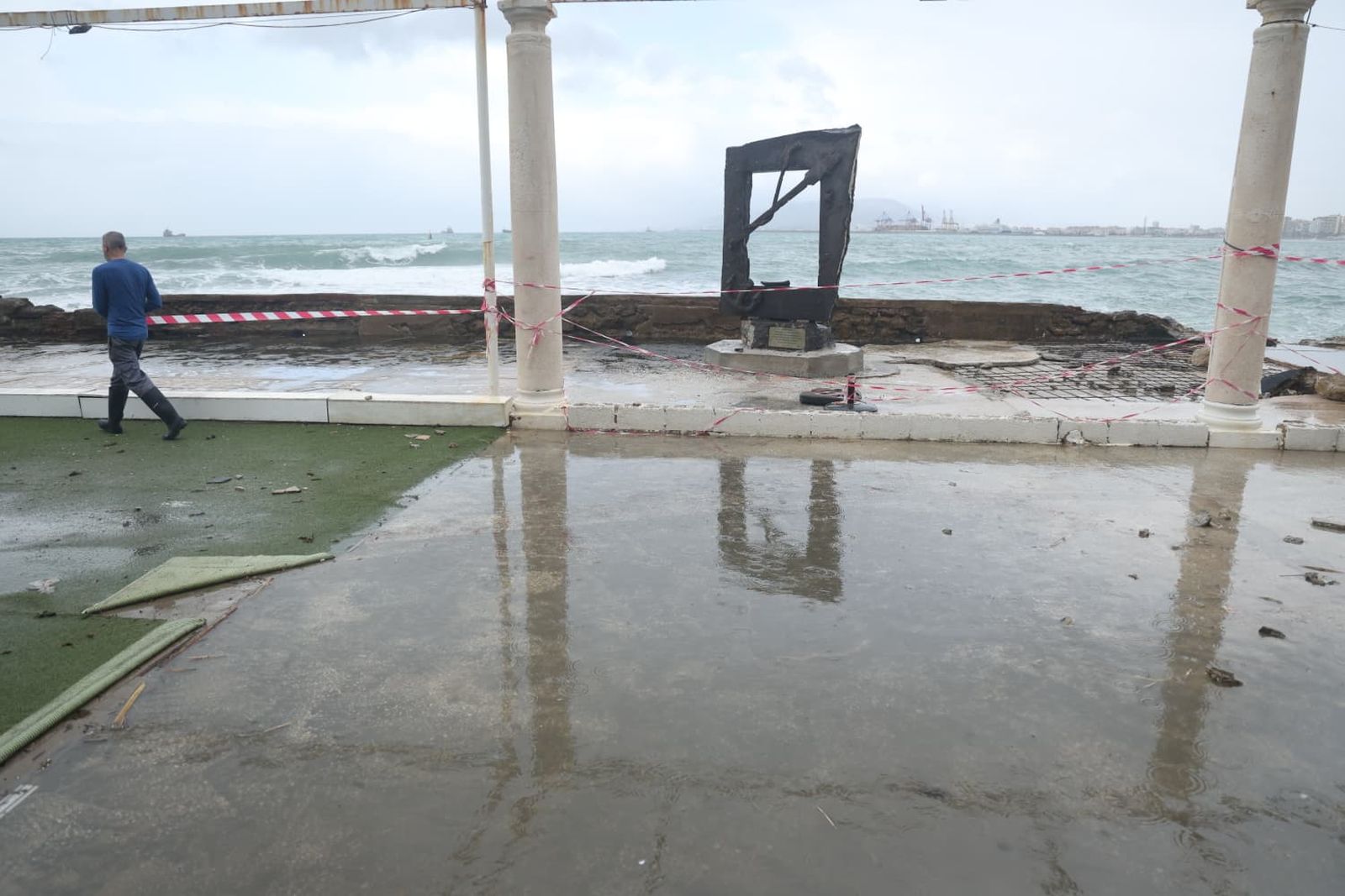 Málaga capital este jueves tras el paso de la borrasca Leonardo.