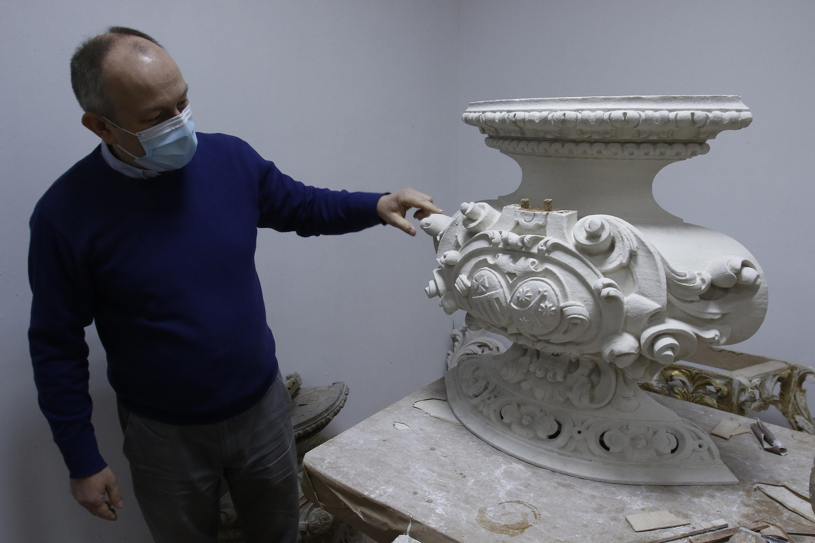 Restauración del paso de La Mortaja