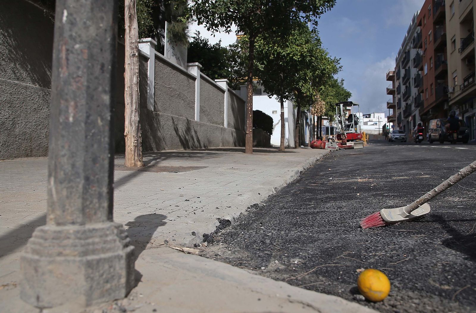Las obras en la calle María Auxiliadora de Algeciras, en imágenes