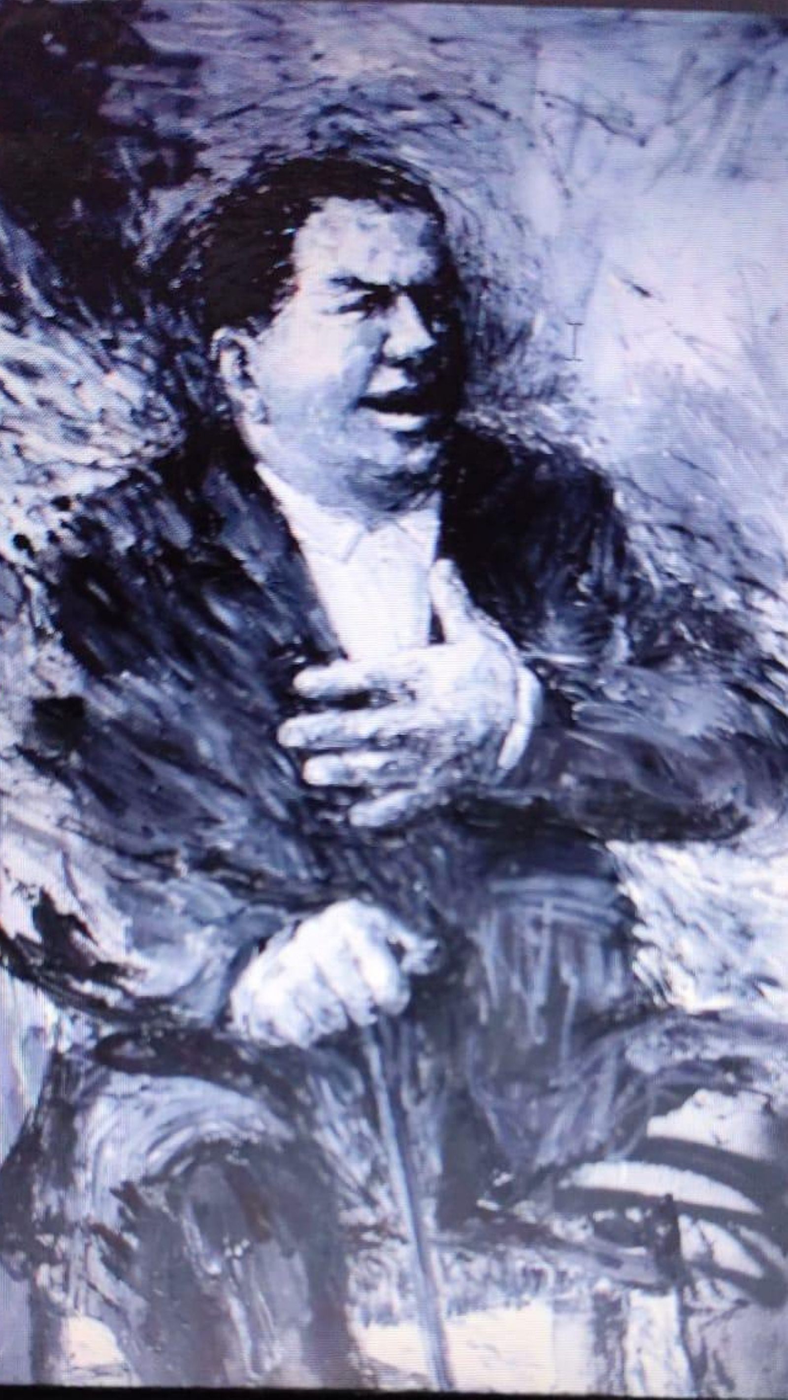 Ilustración realizada por Patricio Hidalgo sobre Silverio Franconetti.