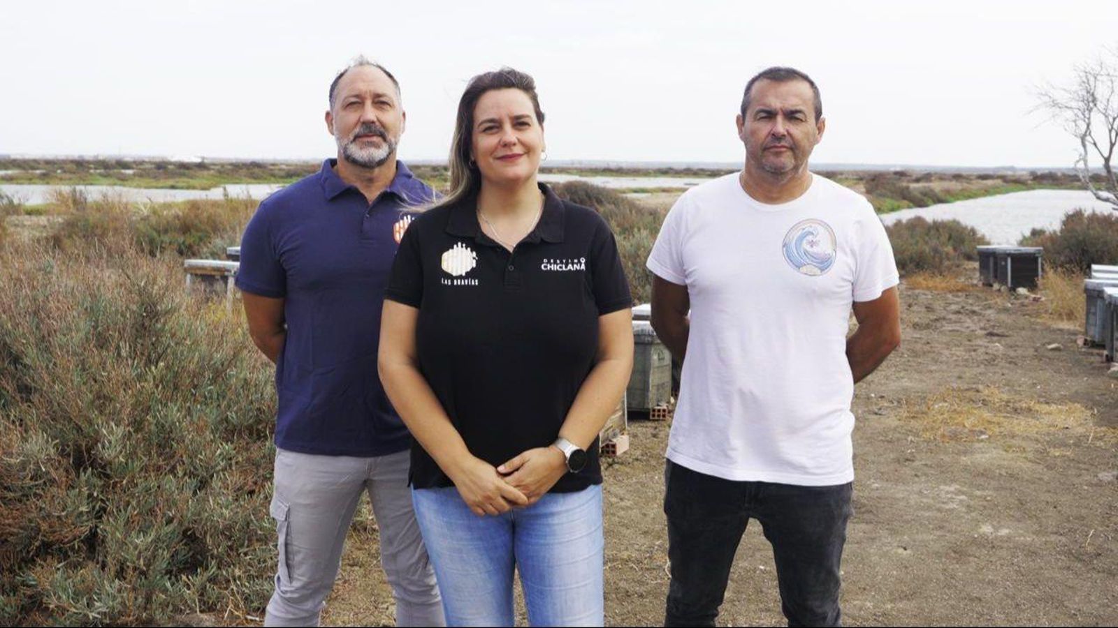 Aurelio Fernández, Marián Fernández y Manuel Payán.
