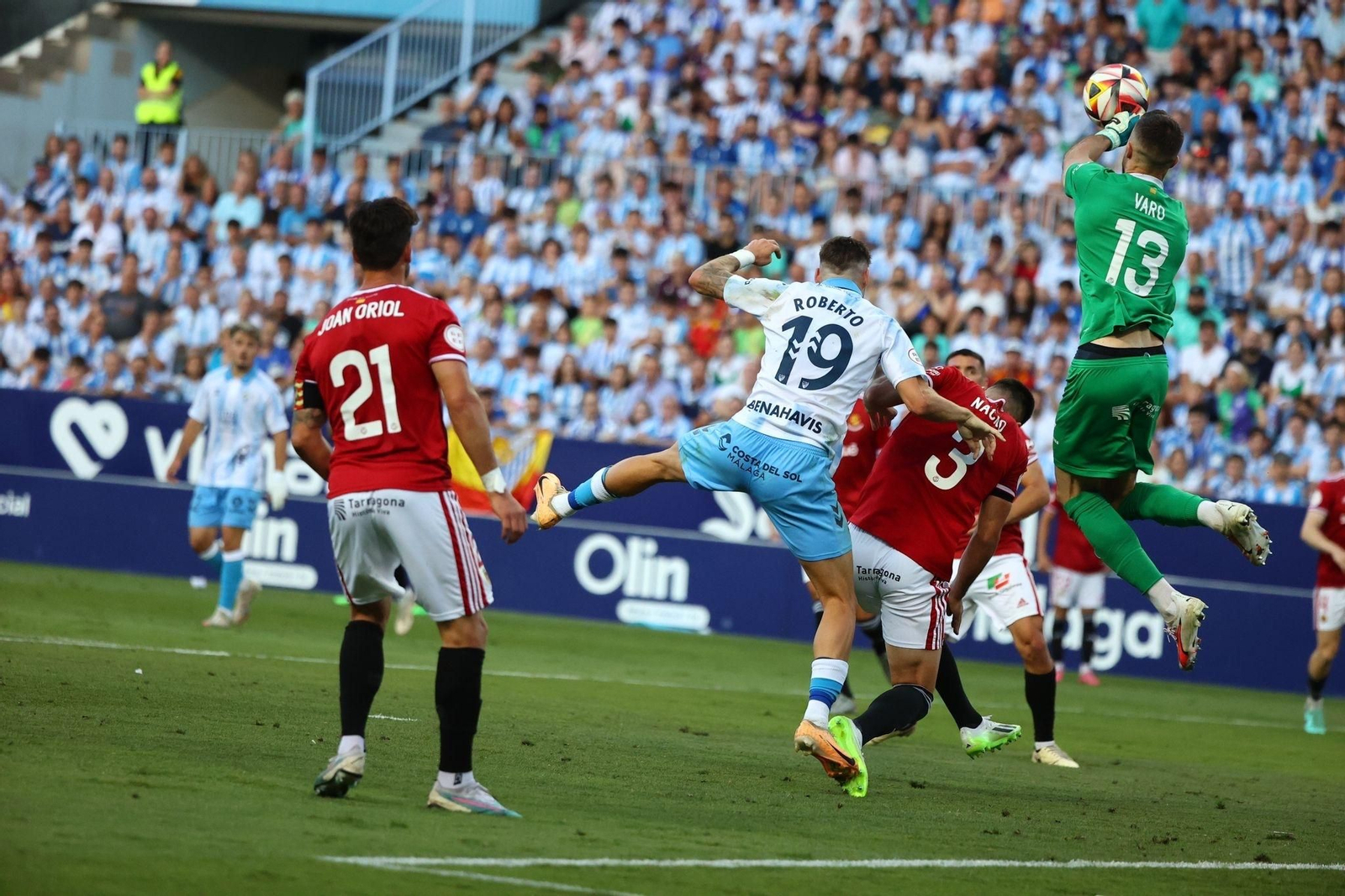 La ida de la final entre Málaga CF y Nàstic, en fotos