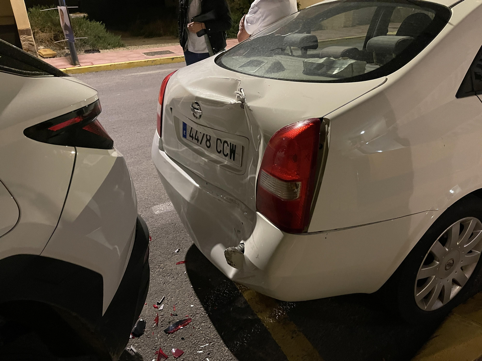 Las imágenes del brutal accidente en una calle de Vera, este domingo