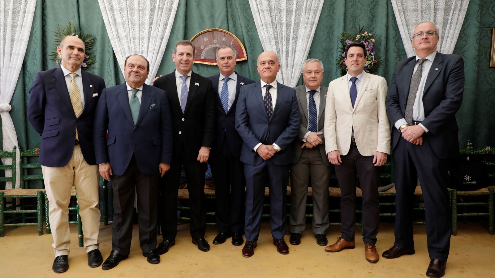 Vicente Flores, Javier Gómez, José Enrique González, Carlos Melero, Luis Cepeda, Fermín Vázquez, Luis Fernando Rodríguez y Ángel Casal