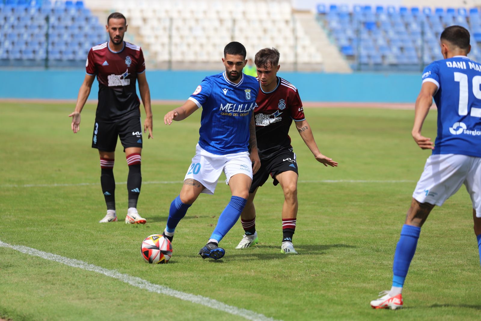 Imágenes del partido entre la UD Melilla y el Recreativo de Huelva